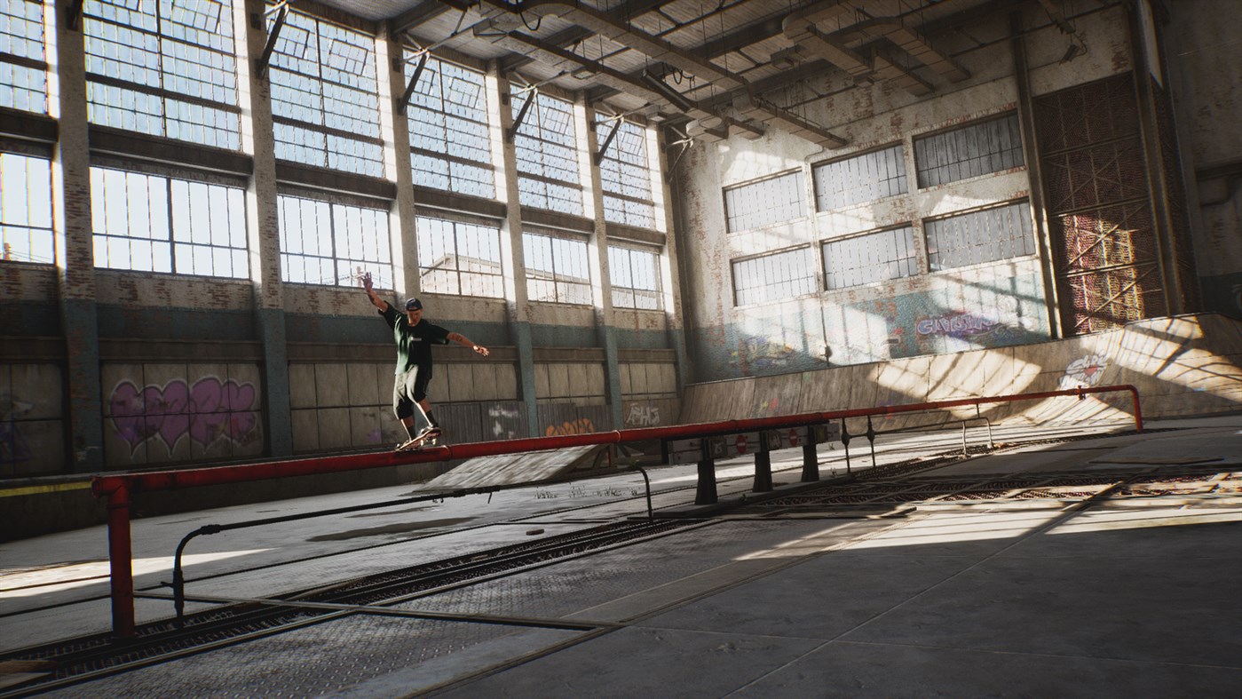 Skating in that hangar